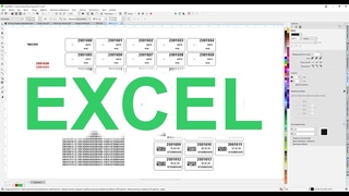 Замена списком для создания объектов с данными из Excel таблицы. Докер для Corel Draw от Деревяшкина