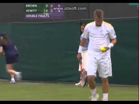 Dustin Brown vs Lleyton Hewitt Wimbledon 2013 2