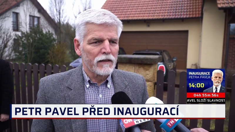Inaugurace Petra Pavla: Cítím mírnou nervozitu, svěřil se budoucí prezident před odjezdem do