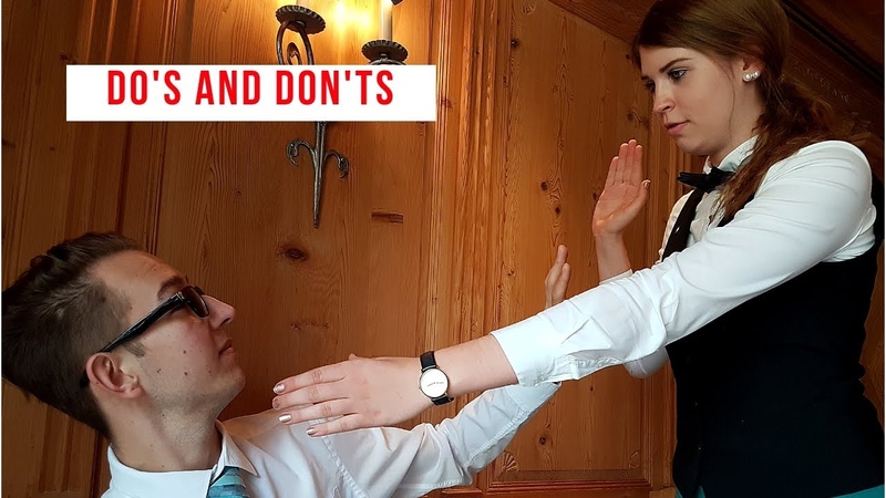 Dos and Donts in restaurant service Waiter training video How to be a good