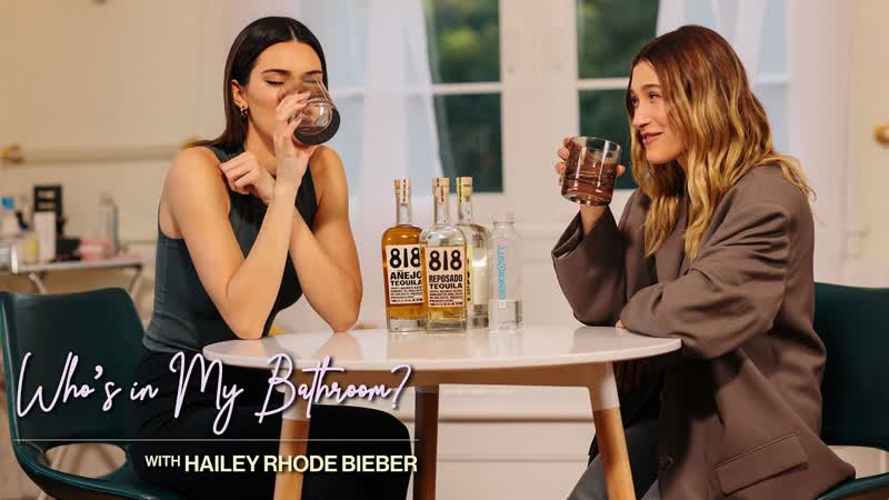 Whos in my bathroom With Heiley Rhode Bieber, Guest Kendall Jenner plays never have I ever RUS