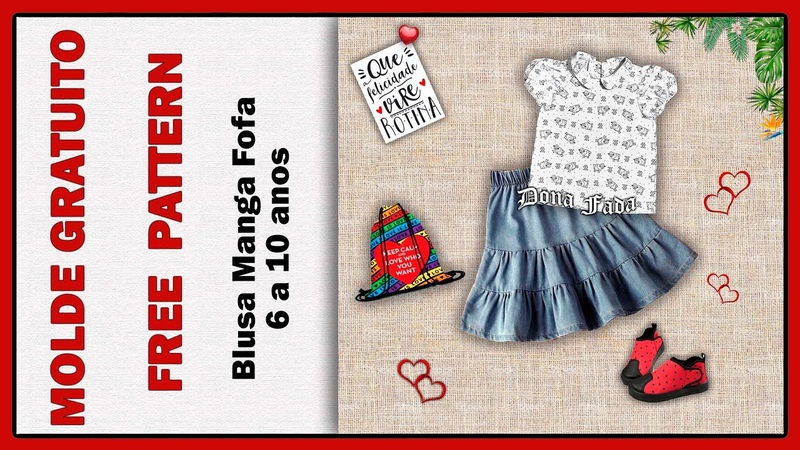 Blusa Manga Fofa 6 a 10