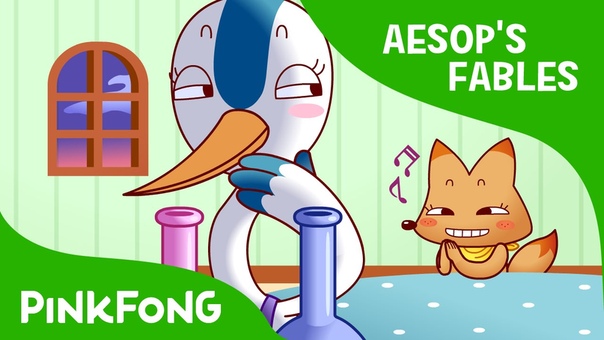 The Fox and the Stork, Aesops Fables, PINKFONG Story Time for