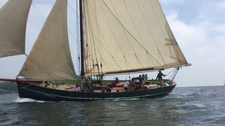Scillies Pilot Cutter Agnes going like a train!