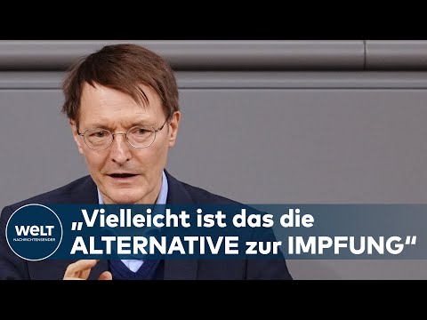 BUNDESTAG: Lauterbach sorgt für Verwirrung Vielleicht brauchen wir die Impfpflicht gar nicht