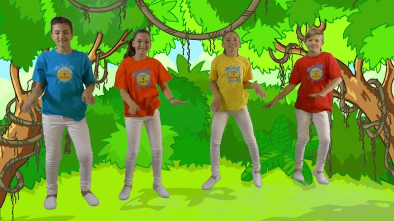 Jungle Jive, Fun Animal Song for Kids, Kids Exercise Song, Action Song for Kids, Time 4 Kids