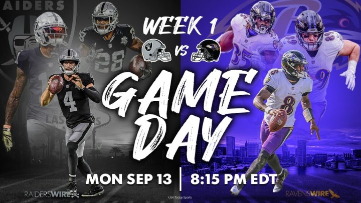 NFL 2021 2022, Week 1, , Baltimore Ravens Las Vegas Raiders,