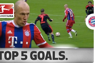 Arjen Robben - Top 5 Goals 2014/15