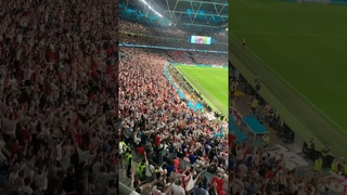 England fans sing Sterling’s on fire, incredible Atmosphere | EURO 2020 Final, Wembley