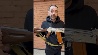 Зеркальный Ак Автомат калашникова ак74 ммг хром, Ак 47, ak47, ak74, ак74,  автомат ак хромированный