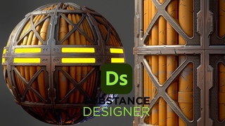 Stylized Sci-Fi Pipes - Substance 3D Designer