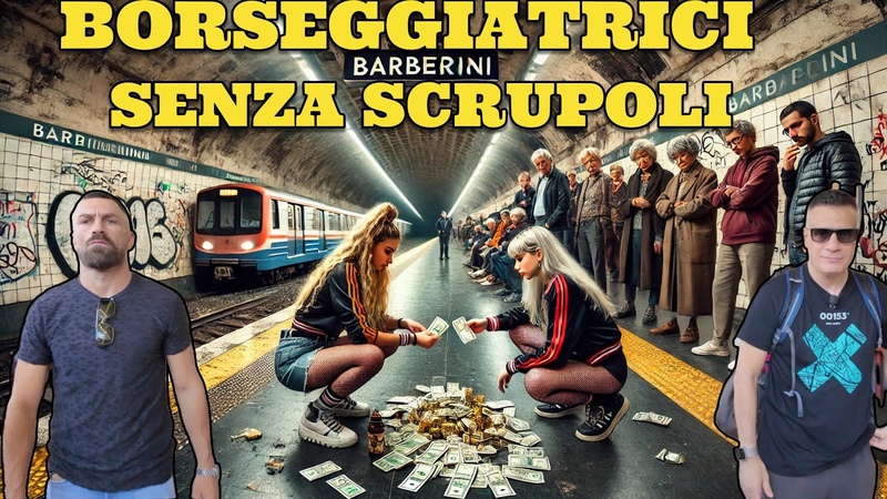 Borseggiatrici giovanissime senza scrupoli derubano