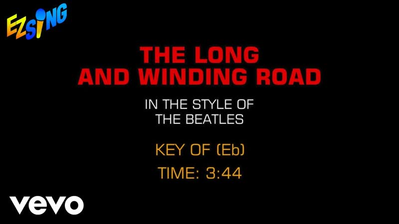 Beatles Long And Winding Road ( Karaoke EZ