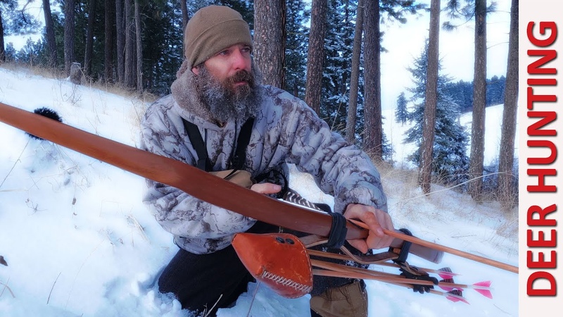 Winter Bow Hunting and Wall Tent Camping SPOT and