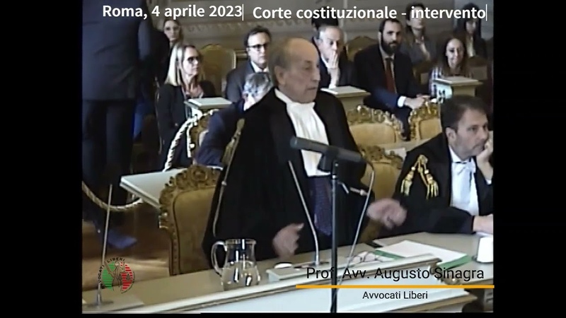 Corte costituzionale, 4 aprile 2023 intervento del Prof. Avv. Augusto