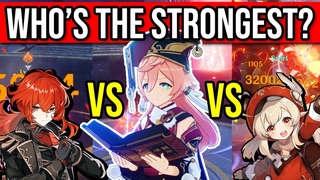 DPS SHOWDOWN! Yanfei vs Klee vs Diluc! 4 POWERCREEP! Genshin Impact