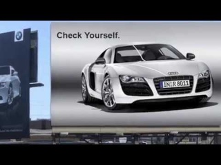 Audi Vs BMW billboard wars