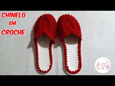 LINDO CHINELO ANA BELLA EM CROCHE PASSO A PASSO
