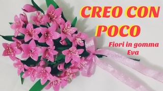 Faidate Bellissimi fiori campanelle realistiche in gomma Eva fommy crepla Bouquet FESTA DELLA MAMMA