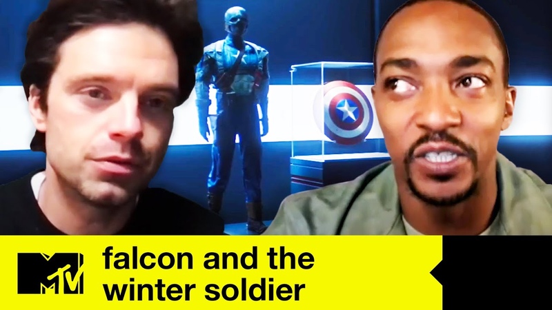 Anthony Mackie Sebastian Stan Talk The Falcon And The Winter Soldier Cliff hangers, MTV
