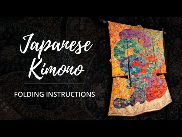 Japanese Kimono Folding Instructions, Itchiku Kubota Art