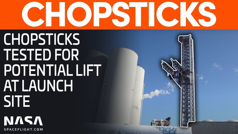 Chopsticks tested ahead of potential use stacking Booster 7, Space X