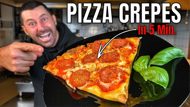 Hoe to Make New York Style Pizza Crepes in Just 5