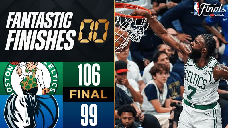 Final 4:09 WILD ENDING, 1 Celtics vs, 5 Mavericks, Game 3, June 12,