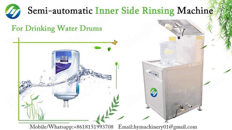 Semi automatic Inner Side Rinsing Machine for drinking water