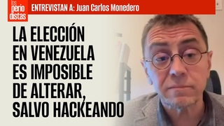 #Entrevista ¬  La elección es imposible de alterar, salvo hackeando, argumenta Monedero
