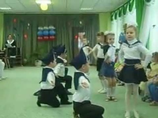 Танец на 23 февраля  Бескозырка  д.сада №48 г.Ачинск