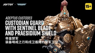 JOYTOY 1/18 Warhammer 40K Adeptus Custodes Custodian Guard with Sentinel Blade and Praesidium Shield