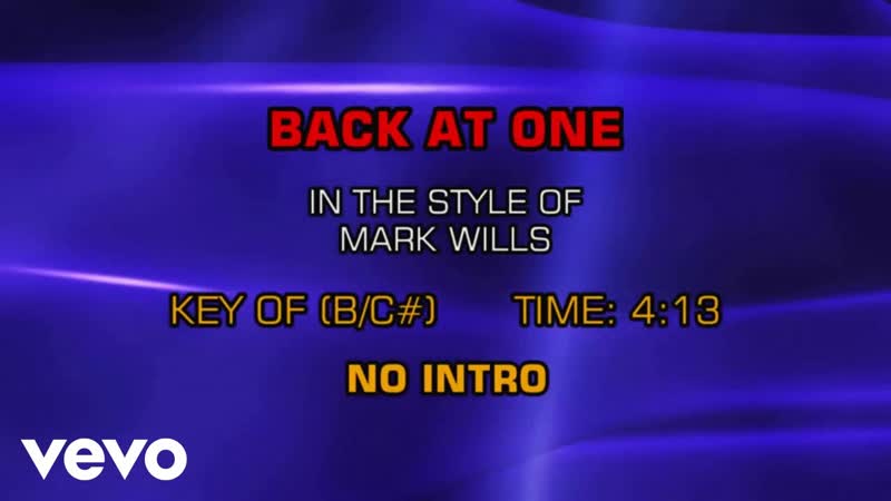 Mark Wills Back At One (