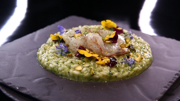 Risotto jardin sicilien, par Ciro Cristiano (,