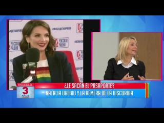 Natalia Oreiro defendi a la comunidad LGBT y le abran sacado el pasaporte en R