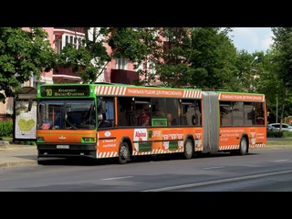 МОЛОДЕЧНО. Поездка на автобусе МАЗ, Г/№ AB 3521-5, маршрут №11 ()