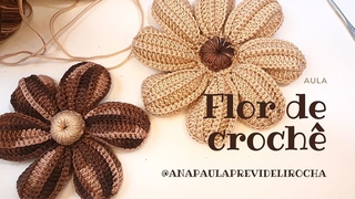 #anapaulacroch #flordecroche #crochetflower FLOR DE CROCH- passo a passo