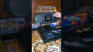 SEGA Pro 16-BIT catches on antennas Radio FM 63,9 #sonicthehedgehog