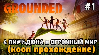 Grounded #1 4 Пи#%ка и огромный мир (первый взгляд) Кооп прохождение
