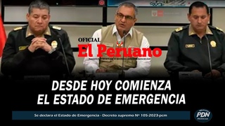 OFICIAL: CONFERENCIA TRAS COMIENZO DESDE HOY DEL ESTADO DE EMERGENCIA E INFORMAN LO QUE SUCEDERA SJL